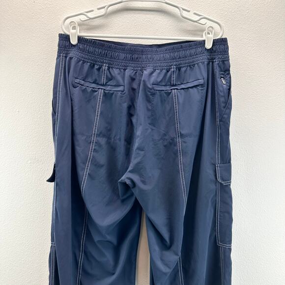 Athleta Chelsea Utility Wide Leg Pant Blue Cargo 14 Athletic - Picture 6 of 15